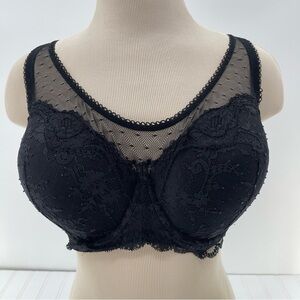 Victoria’s Secret Dream Angels Lined Demi Lace Bralette Mesh 34DDD